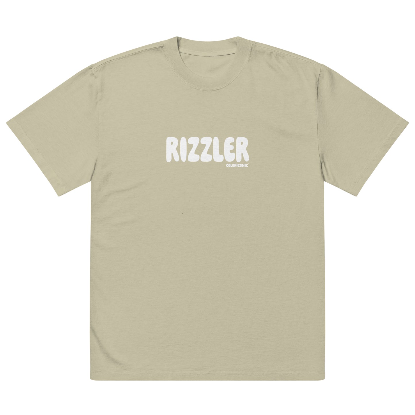 Rizzler Men's Oversized Faded T-shirt