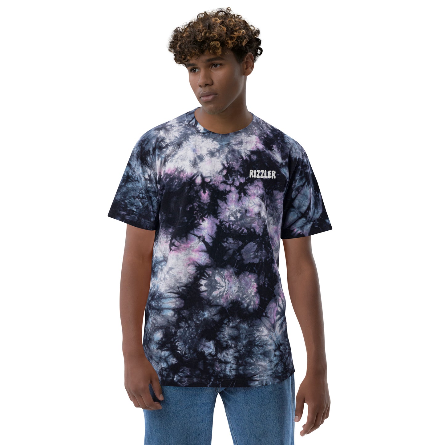 Rizzler Men's Oversized Tie-Dye T-shirt